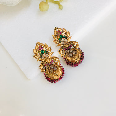 Antique Gold Earrings Zayn Luxury Jewellery